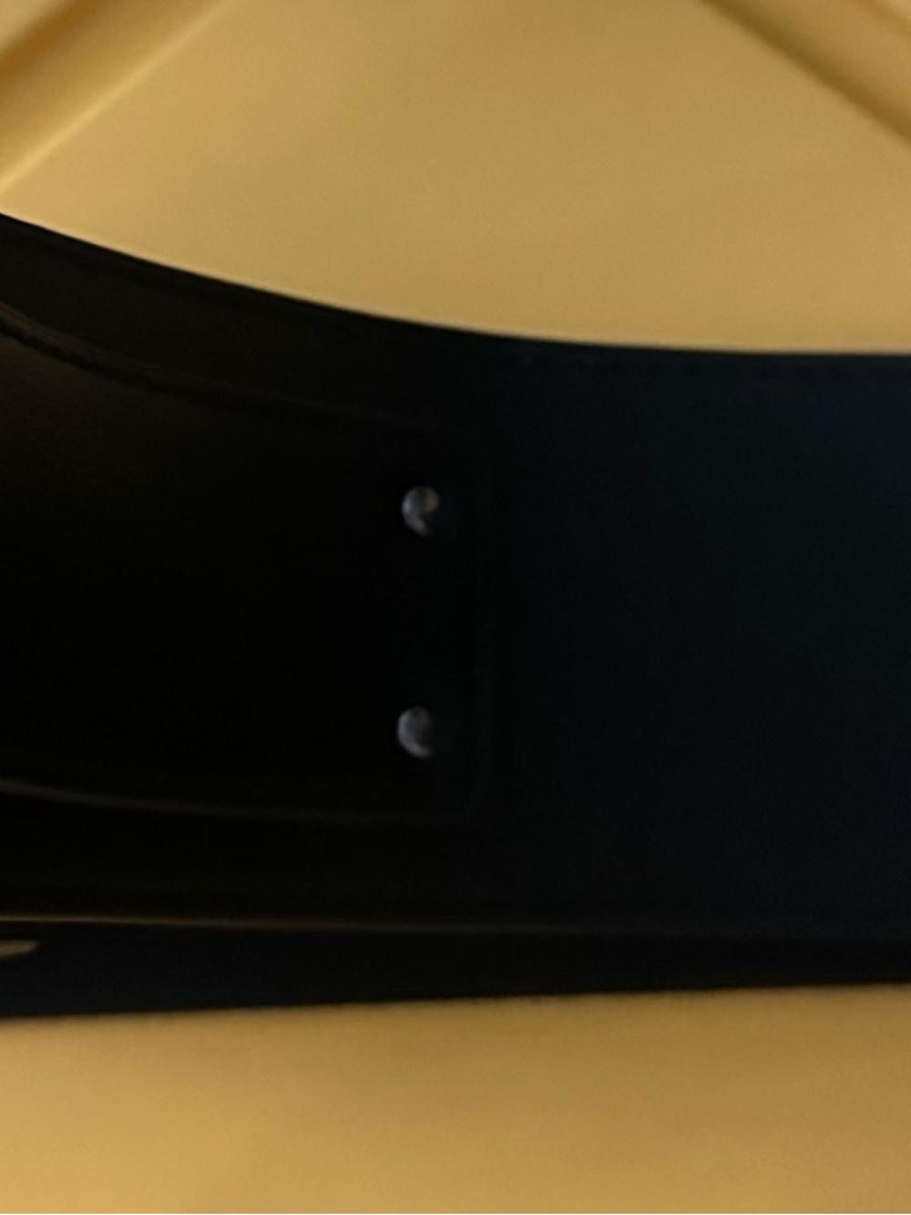Women’s 18/20 Black Leather Like Wide Belt with Silver snap buckle Plus size